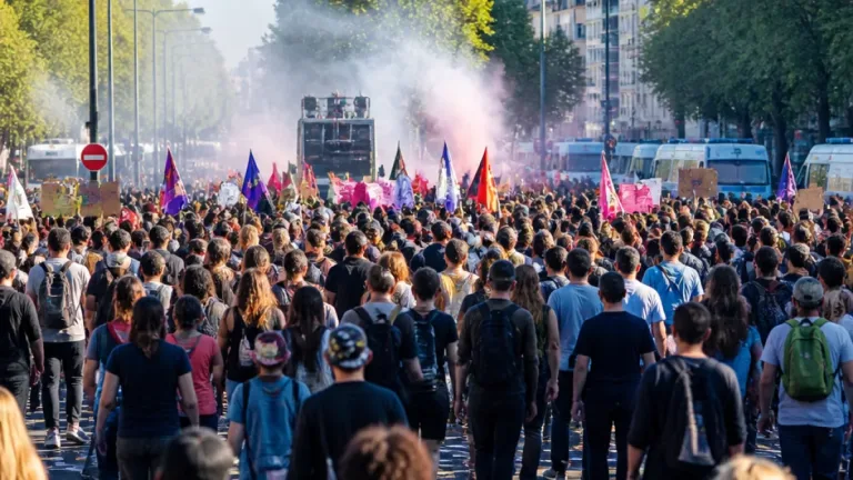 Mélenchon appelle Macron à « céder » après les manifestations du 24 octobre