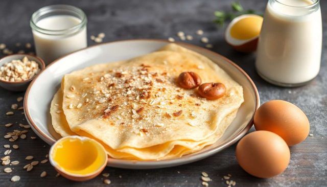 Crêpes aux flocons d'avoine : recette saine et gourmande