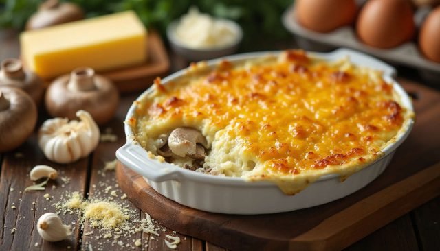 Gratin de champignons : une recette savoureuse et facile
