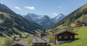 Ce village caché des Alpes offre une vue à couper le souffle Ce village caché des Alpes, Sainte-Foy-Tarentaise, offre une vue à couper le souffle