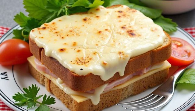 Recette de croque-monsieur à la béchamel au four
