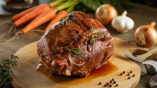 Cuissot de sanglier au vin rouge : recette gourmande de 5 heures