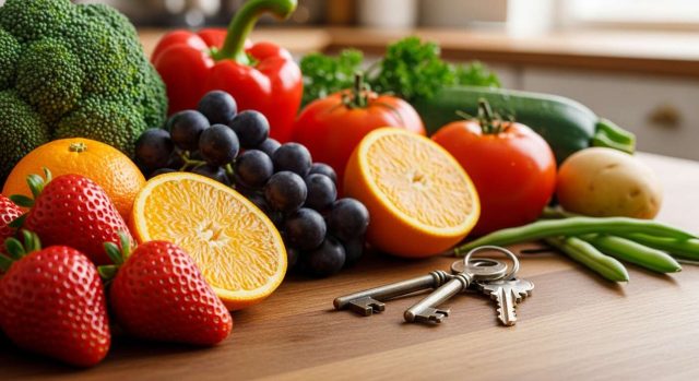 Cette astuce avec vos clés de maison permet de savoir si un fruit ou un légume est de saison ou enduit de cire