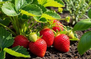 Les fraisiers produisent des fruits plus généreux si on les arrose au printemps avec cet ingrédient de cuisine Les fraisiers produisent des fruits plus généreux si on les arrose au printemps avec cet ingrédient de cuisine