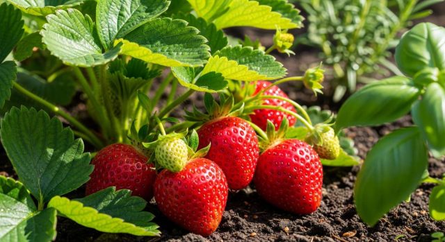 Les fraisiers produisent des fruits plus généreux si on les arrose au printemps avec cet ingrédient de cuisine